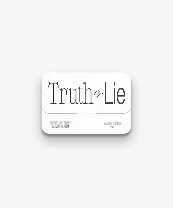 [HWANG MIN HYUN] 'Truth or Lie' - 1st MINI ALBUM (Weverse Albums ver.)