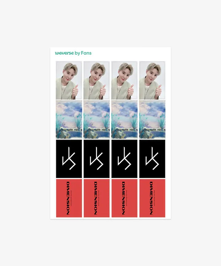 [KIM JUN SU] SEAL PHOTO STICKER (RECTANGLE)