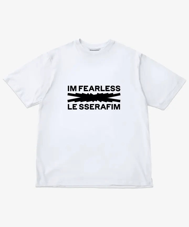 [LE SSERAFIM] OVERSIZED T-SHIRT (UNISEX) (WHITE)