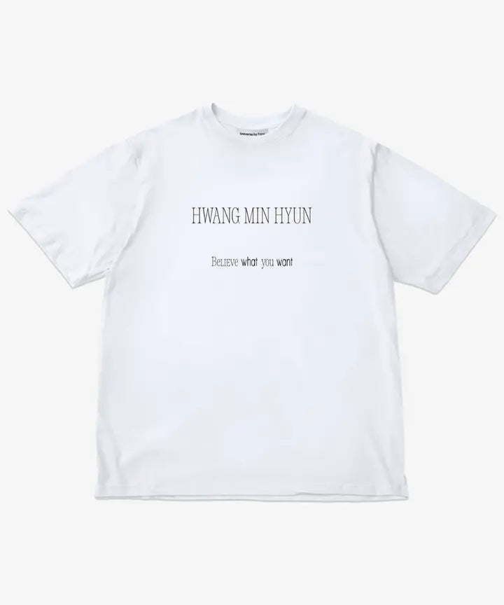 [HWANG MIN HYUN] OVERSIZED T-SHIRT (UNISEX) (WHITE)