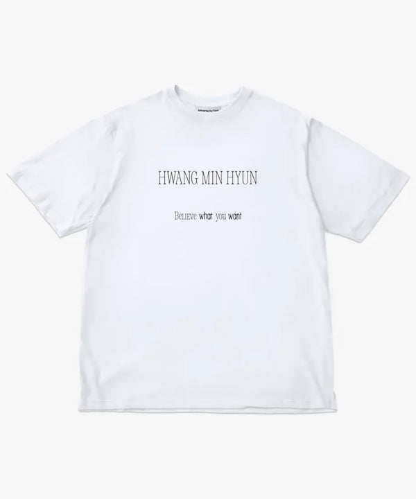 [HWANG MIN HYUN] OVERSIZED T-SHIRT (UNISEX) (WHITE)