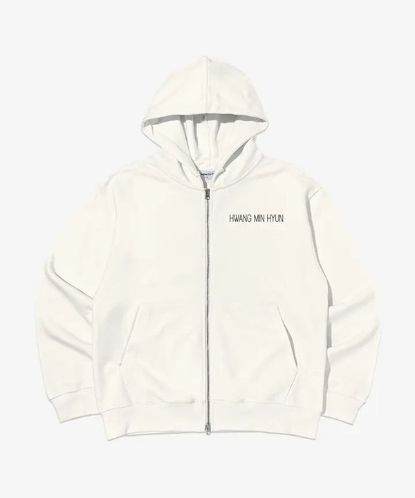 [HWANG MIN HYUN] ZIP-UP HOODIE (IVORY)