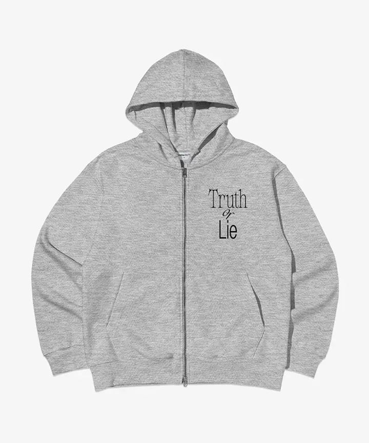 [HWANG MIN HYUN] ZIP-UP HOODIE (M.GREY)
