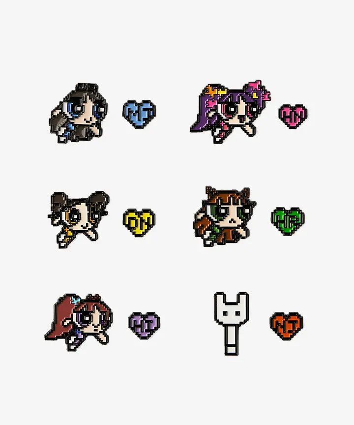 [NewJeans] THE POWERPUFF GIRLS x NJ METAL PIN BADGE