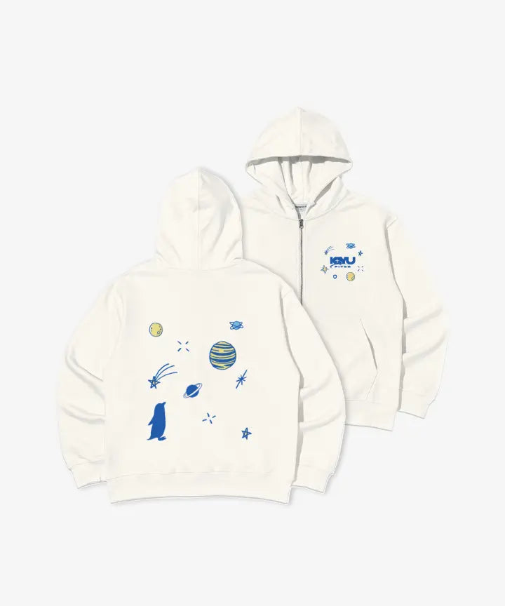 [KYUHYUN] KYUHYUN ZIP-UP HOODIE (IVORY)
