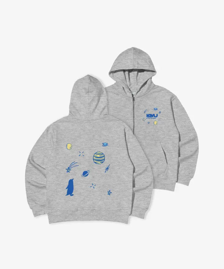 [KYUHYUN] KYUHYUN ZIP-UP HOODIE (M.GREY)