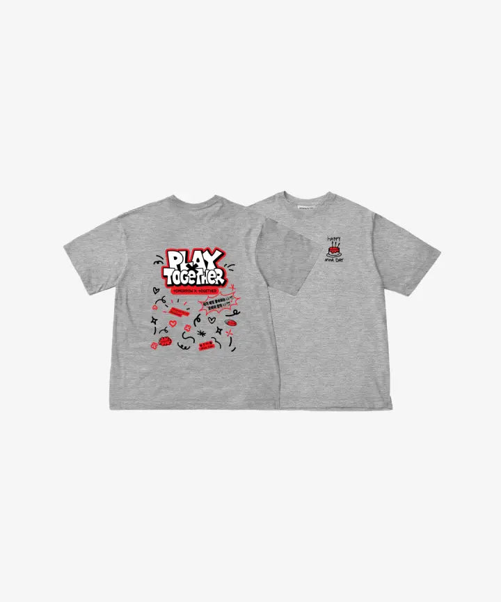 [TOMORROW X TOGETHER] [YEONJUN] OVERSIZED T-SHIRT (GREY)