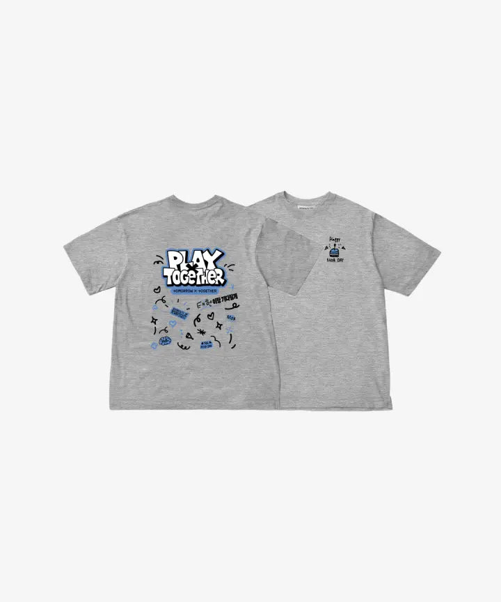 [TOMORROW X TOGETHER] [TAEHYUN] OVERSIZED T-SHIRT (GREY)