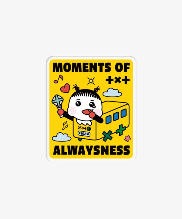 [TOMORROW X TOGETHER] [HAPPY MOA DAY] PPULVERSE ACRYLIC BADGE