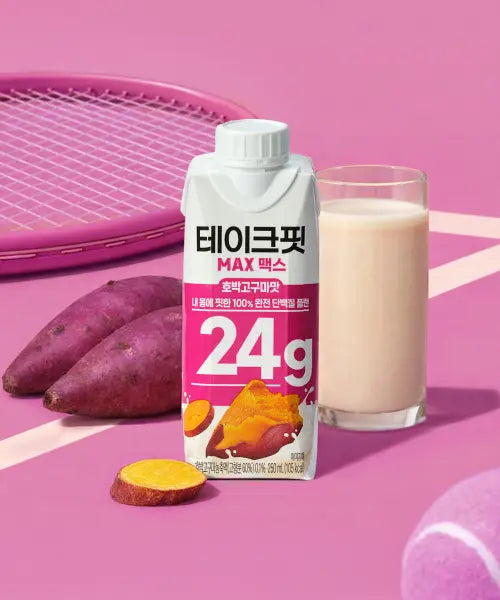 [TAKE-FIT] TakeFit Max 24G Sweet Pumpkin Sweet Potato Flavor 250mL (24 Bottles) / [24개] 테이크핏 맥스24G 호박고구마맛 250mL