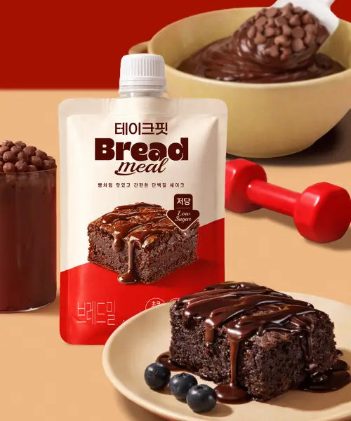 [TAKE-FIT] Takefit Bread Meal Choco Brownie Protein Shake 7 Pack / 브레드밀 초코 브라우니 단백질 쉐이크 45g x 7개