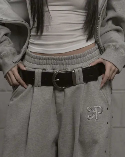 [KHAKIPOINT] Bold Structured Belt (black)