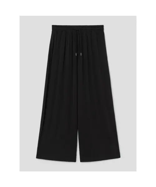 [8SECONDS] Rayon Long Pants - Black / 레이온 롱팬츠_셋업  블랙