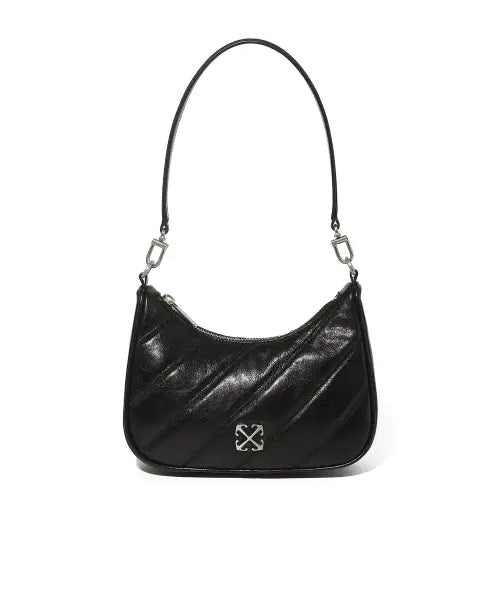 [OFF-WHITE] Quilted Mini Crossbody Bag (Black)
