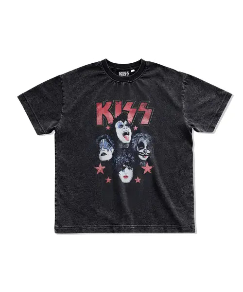 [MAINBOOTH] [KISS] Shooting Star T-shirt(CHARCOAL) / [KISS] 슈팅스타 티셔츠(차콜)