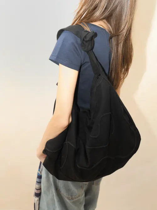 [OWNSER] Seahorse Cotton Hobo Bag (2 Colors) / 해마 코튼 호보 백 (2 Colors)