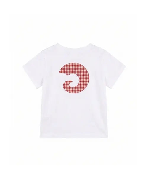 [TANSANMAGNESIUM] Hone Applic T-Shirt (White) / 혼 아플리케 티셔츠 (화이트)