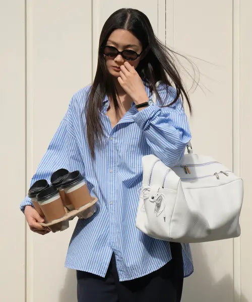 [CARMONDE] Slide Big Bag_Off White