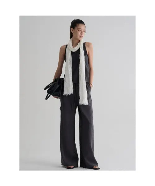[8SECONDS] Modal Poly Easy Pants - Ash / 모달 폴리 이지 팬츠  애쉬
