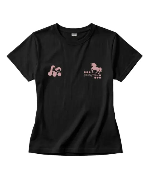 [THEMORFHOUSE] MORF Symbol Unicorn Slim Fit Short Sleeve T-Shirt Black / MORF 심볼 유니콘 슬림핏 반팔 티셔츠 블랙