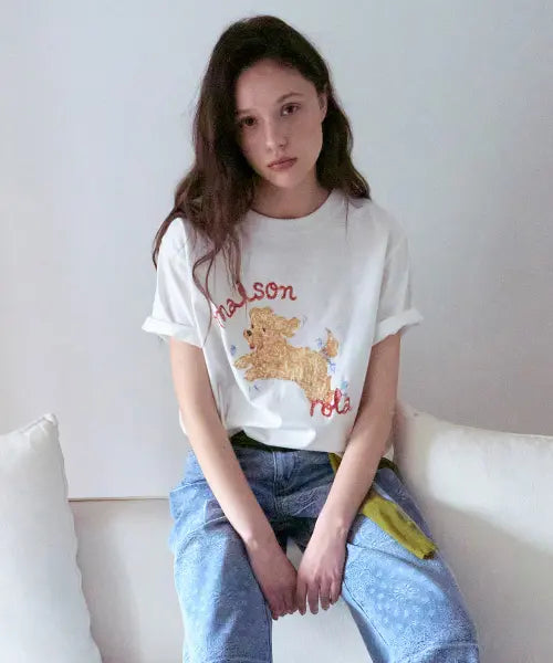[ROLAROLA] ROLA PUPPY FRIENDS T-SHIRT WHITE