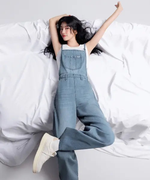 [GUESS] 1color Low-Temp Indigo Overalls YQ2D6758 / 1color 저온스 인디고 오버롤 YQ2D6758