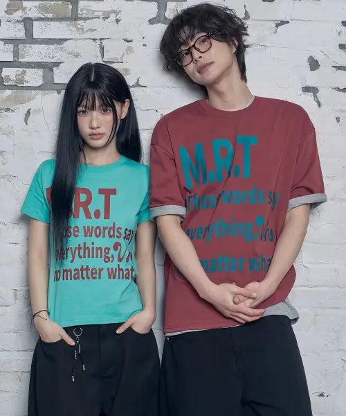 [VENHIT] MRT Lettering Cool Cotton Short-Sleeve T-Shirt / MRT 레터링 쿨코튼 반팔티