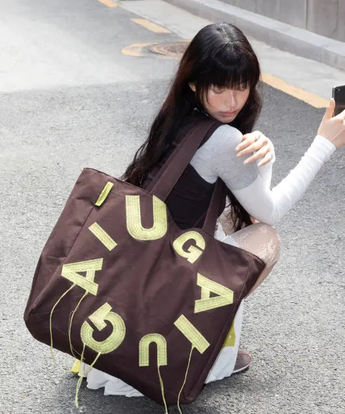 [IUGAMAKARAS] IUGA Big Shopper Bag (Brown)