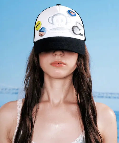 [SUNBURNPROJECT] SUNBURN X PAUL FRANK TRUCKER CAP, BLACK