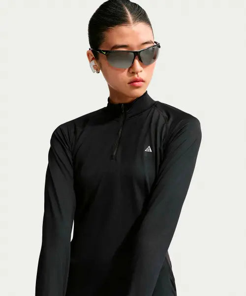 [NIKE] W ACG DF WILDSEE QZ LS TOP - BLACK/(SUMMIT WHITE) / ACG 와일드씨 드라이 핏 쿼터집 긴소매 하이킹 탑 W - 블랙:서밋 화이트 / IQ6323-010