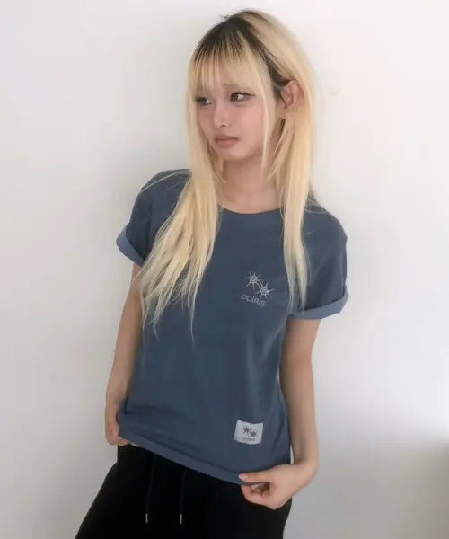[COIRIS] RORA SMALL LOGO PIGMENT HALF T UNISEX (3COLOR) / 로라 스몰 로고 피그먼트 반팔 티 남녀공용 (3컬러)