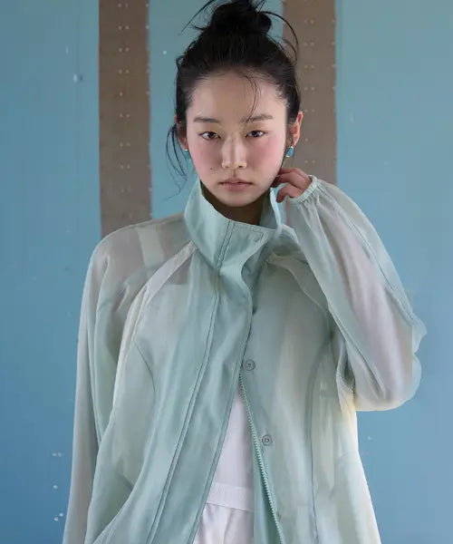 [MICHIKO LONDON KOSHINO] Airy Sheer Windbreaker Mint / 에어리 시어 윈드브레이커 민트