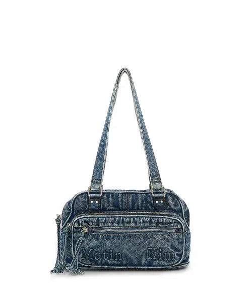 [MATIN KIM] MATIN DUST DENIM ONE POCKET SHOULDER BAG IN BLUE