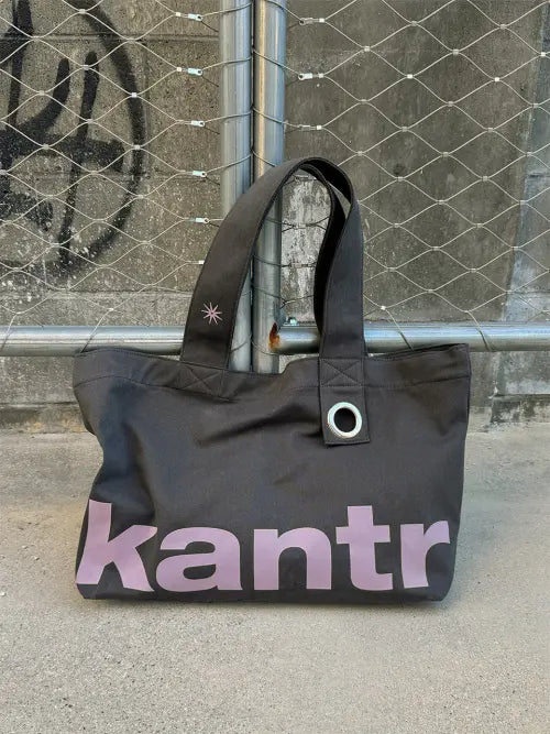 [KANTR] KANTR BIG TOTE_Charcoal