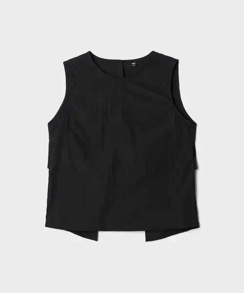 [SPAO] Sleeveless Back Button Blouse (Nylon) / 민소매 백버튼 블라우스 (나일론)_SPBNG37W01