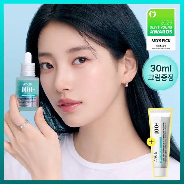 [Anua] ANUA PDRN Hyaluronic Acid Capsule 100 Serum 30ml Set (+ Cream 30ml) / [수지세럼] 아누아 피디알엔 히알루론산 캡슐 100 세럼 30mL 기획세트 (+크림 30ml)