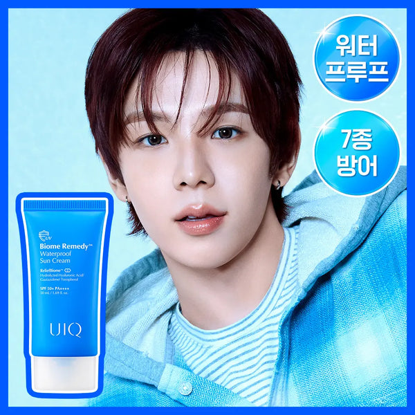 [UIQ] UIQ Biome Remedy Waterproof Sun Cream 50ml / [RIIZE쇼타로PICK]유이크 바이옴 레미디 워터프루프 선크림 50ml