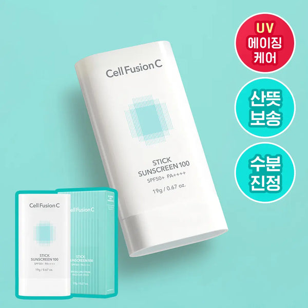 [Cell Fusion C] Cell Fusion C Stick Sunscreen 19g (SPF50+/PA++++) / [산뜻보송선스틱/UV에이징케어] 셀퓨전씨 스틱 썬스크린 19g (SPF50+/PA++++)