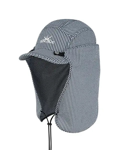[SUNLOVETOUR] Check Breath Hybrid Cap Navy Gingham