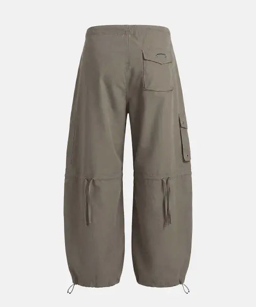 [BADBLOOD] Contour Curved Fit Cargo Pants - Khaki