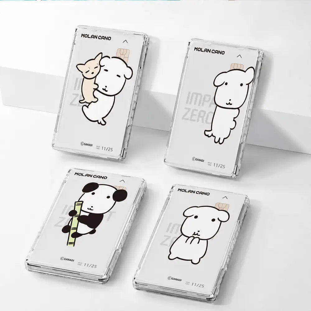 [BANASIL] GANADY Design Transparent MagSafe Card Wallet / 가나디) 디자인 투명 맥세이프 카드지갑_투명