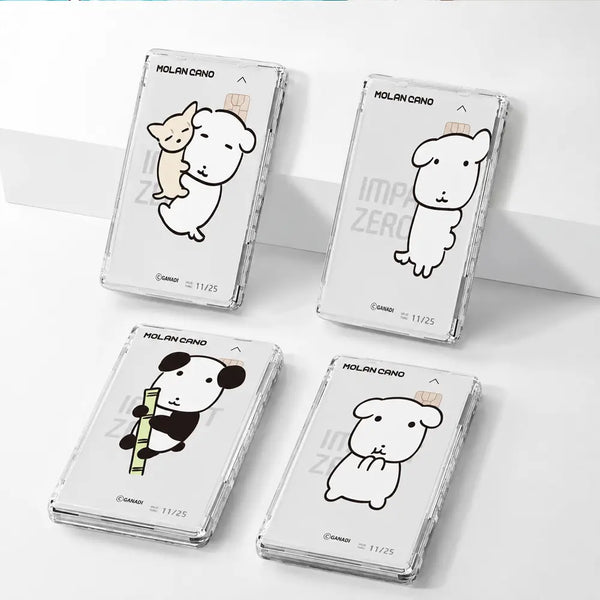 [BANASIL] GANADY Design Transparent MagSafe Card Wallet / 가나디) 디자인 투명 맥세이프 카드지갑_투명