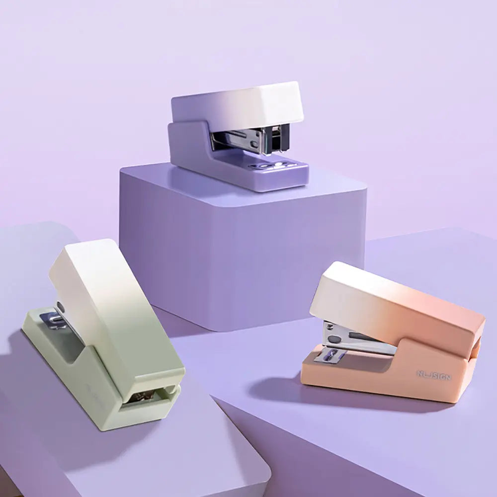 [DELI] Nusain Gradient Mini Stapler Set, Size 33 / 누사인 그라데이션 미니 스테이플러 세트 33호침