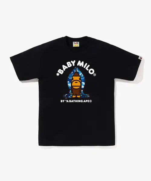 [BAPE] ABC CAMO MILO HOODIE TEE M_BKXBL / ABC 카모 마일로 후드 티셔츠(M) BLACK/BLUE