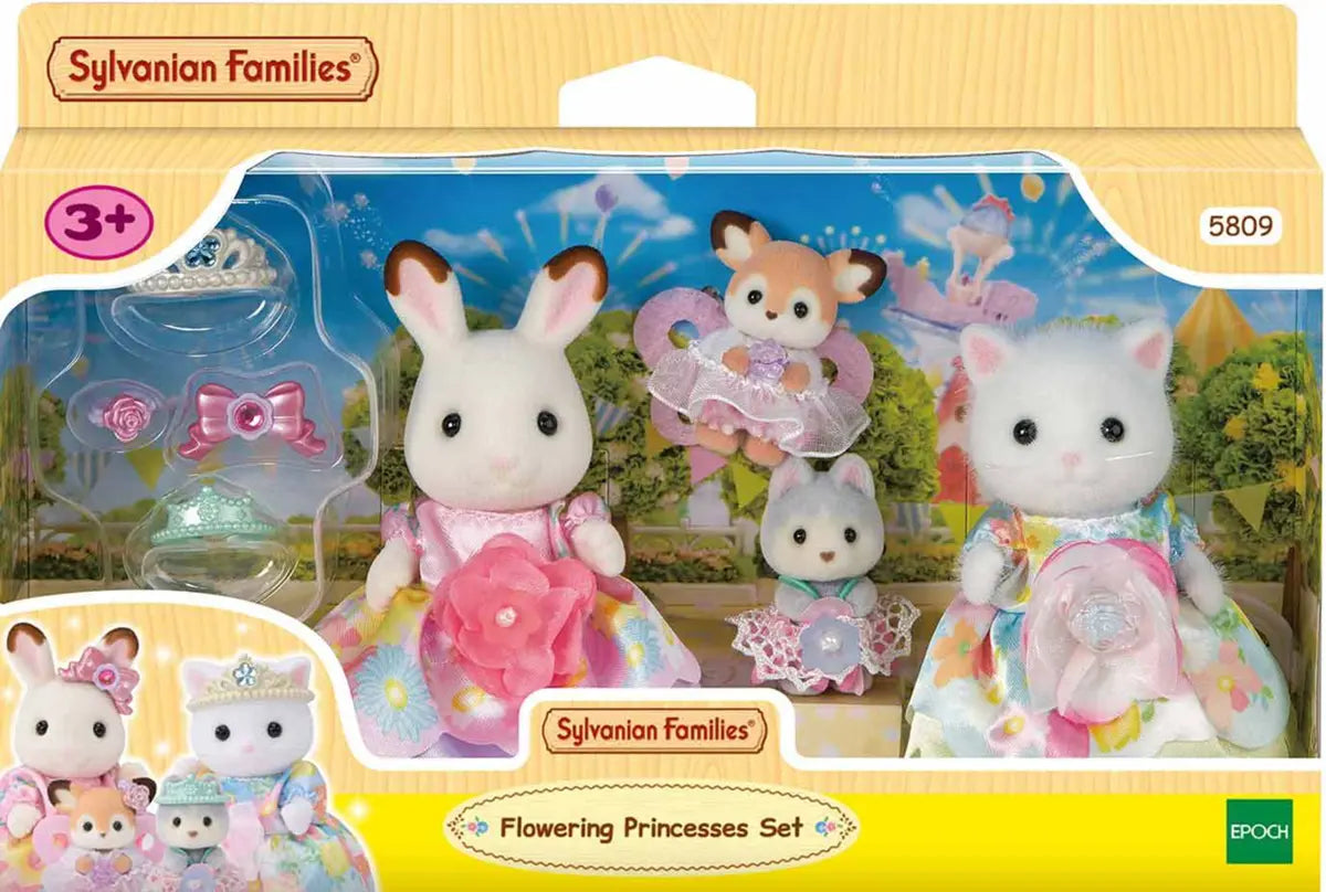 [실바니안 패밀리] Sylvanian Families 5809 Flower Princess Accessory Doll Figure Set / [실바니안 패밀리] 5809-플라워 프린세스 소품 인형 피규어 세트