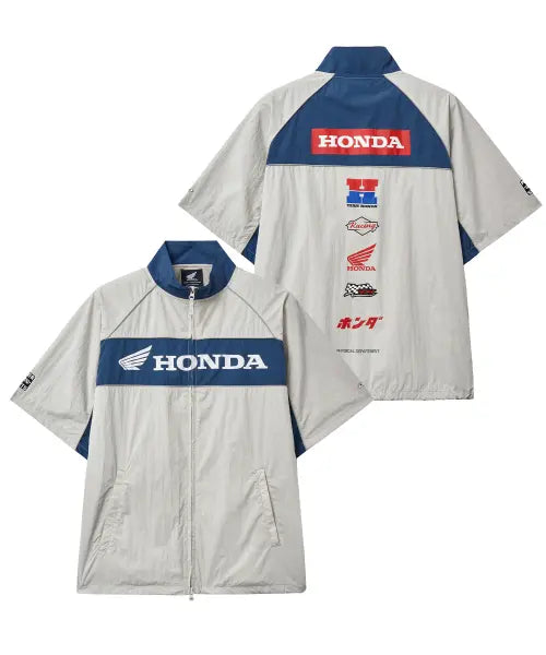 [PHYPS MOTORCYCLE] Nylon Motorcycle Zip-Up White