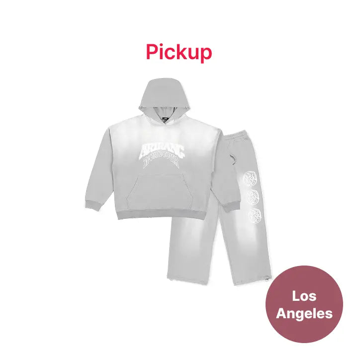 [BTS] [LOS ANGELES] Hoodie & Pants Set-up (Gray) (US Ver.)