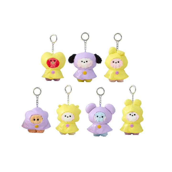 [BTS] BT21 mini minini PLUSH KEYRING RAINY DAY