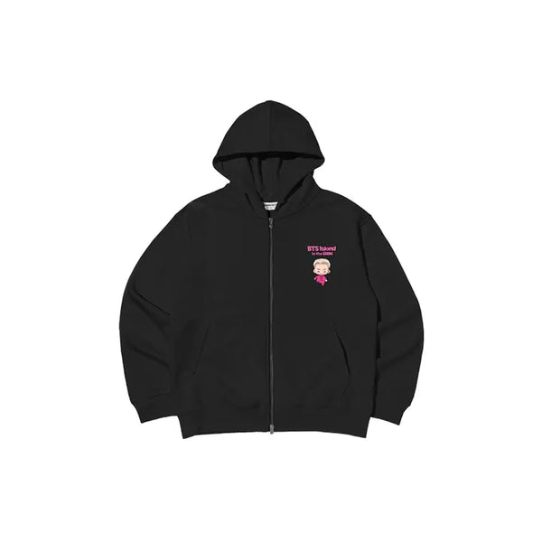 [BTS] [In the SEOM] ZIP-UP HOODIE (BLACK) (Boy With Luv Ver.)