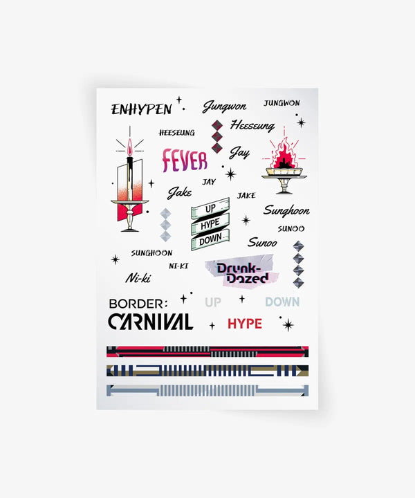 [ENHYPEN] [BORDER : CARNIVAL] TATTOO STICKER